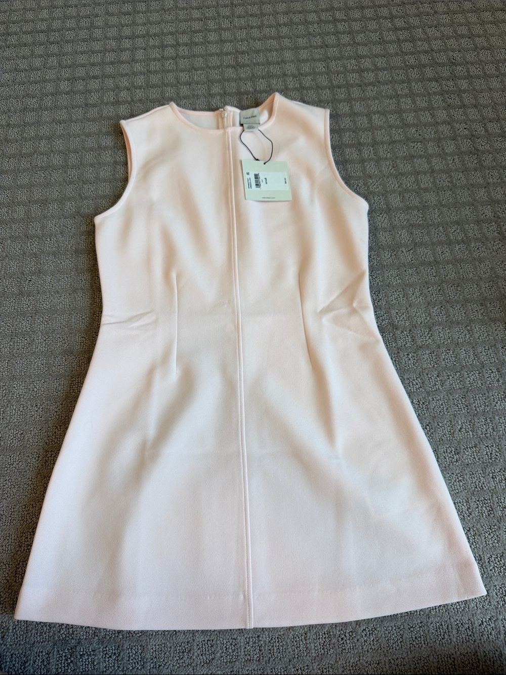 Calvin Klein Pale Pink Sleeveless A-Line Mini Dress